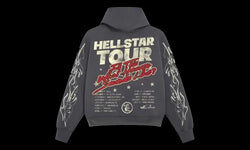 Hellstar Hellstar Records Tour Hoodie Grey - HLST-RECTO-GREY