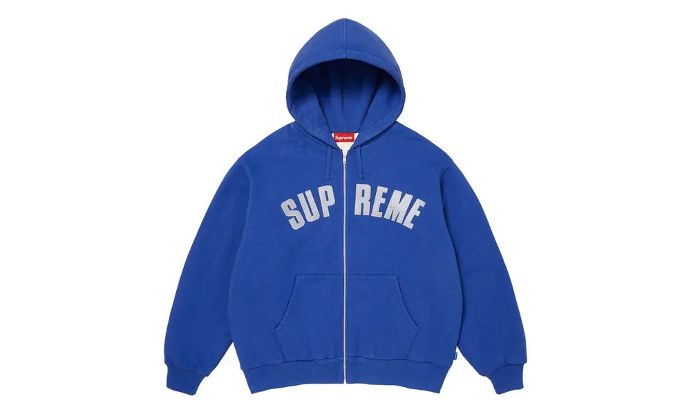 Supreme Supreme Arc Thermal Lined Zip Up Hooded Sweatshirt Royal
