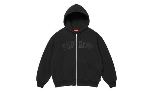 Supreme Supreme Arc Thermal Lined Zip Up Hooded Sweatshirt Black