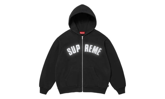 Supreme Arc Thermal Lined Zip Up Hooded Sweatshirt Black