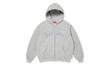 Supreme Supreme Arc Thermal Lined Zip Up Hooded Sweatshirt Grey
