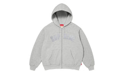 Supreme Supreme Arc Thermal Lined Zip Up Hooded Sweatshirt Grey