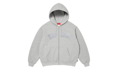 Supreme Supreme Arc Thermal Lined Zip Up Hooded Sweatshirt Grey