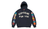 Supreme Supreme Fuck You Zip Up Hooded Sweatshirt Navy
