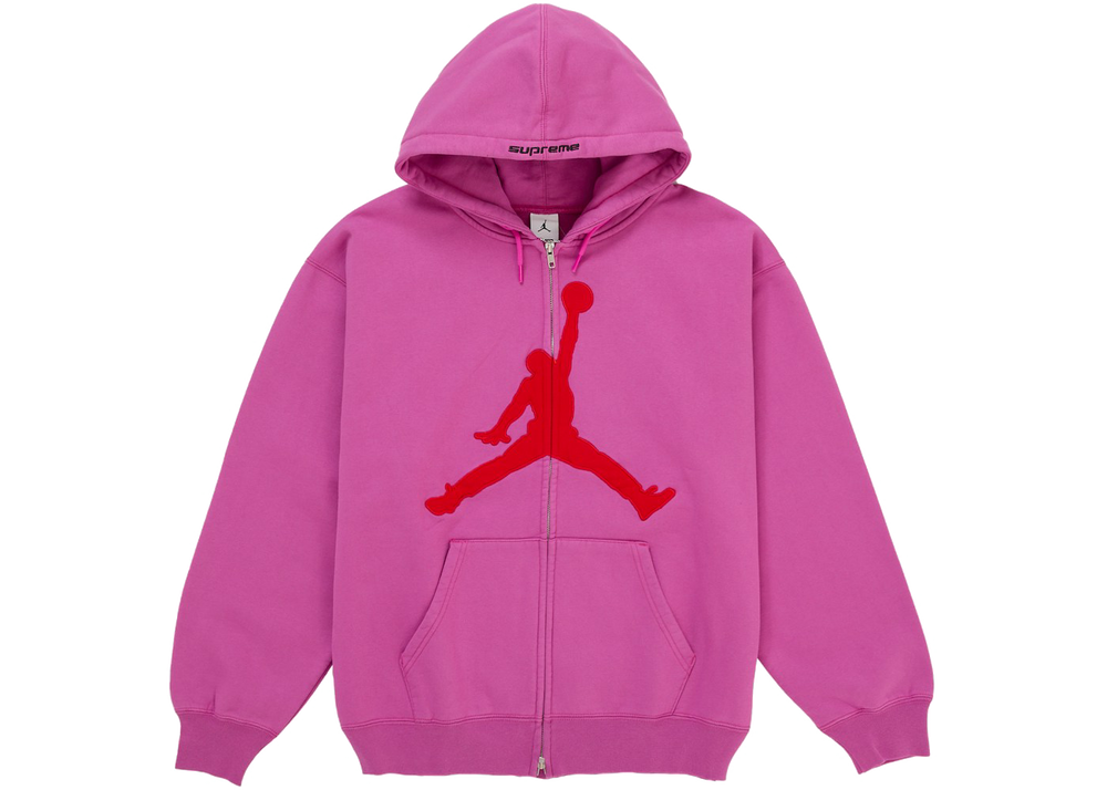 Supreme Jordan Hooded Sweatshirt (SS26) Pink