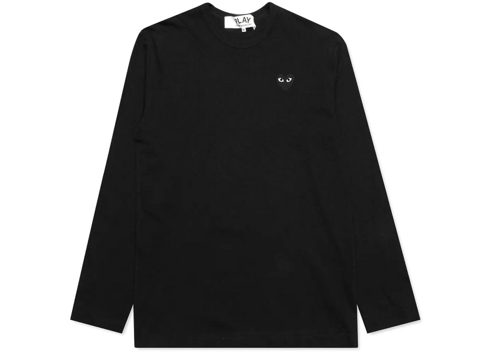 Comme des Garcons Play Black Emblem L/S T-shirt Black