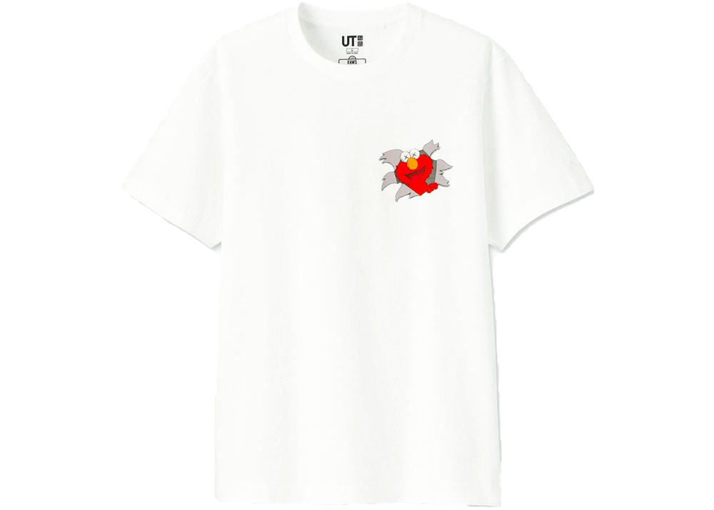 KAWS x Uniqlo x Sesame Street Elmo Tee White