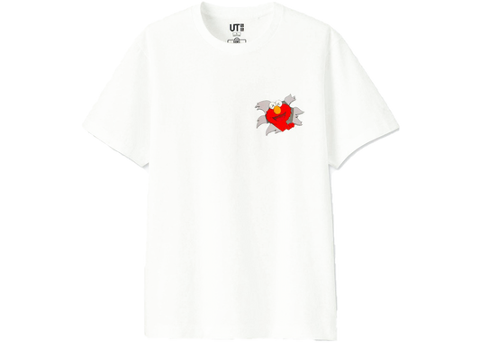 KAWS x Uniqlo x Sesame Street Elmo Tee White