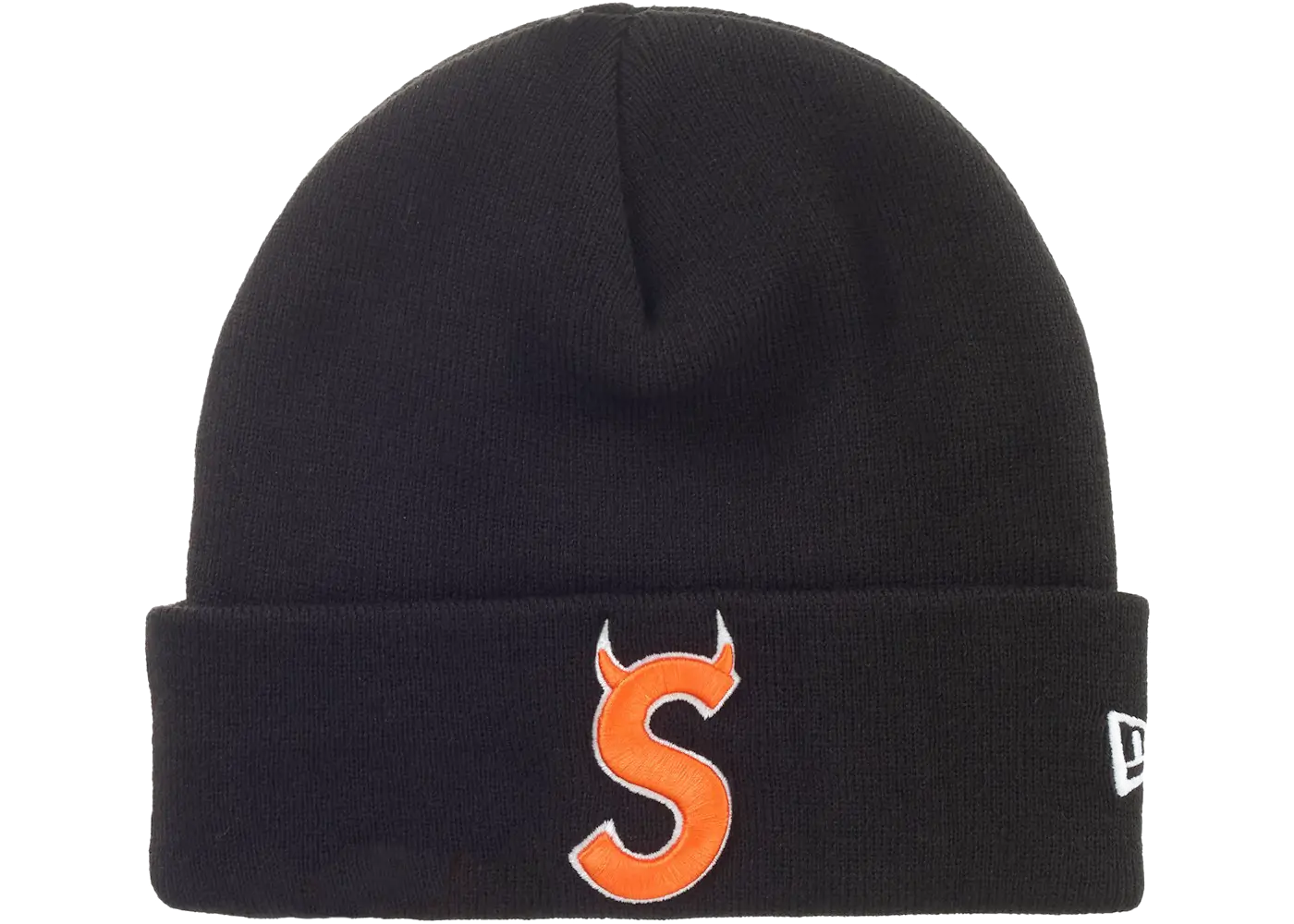 Supreme New Era Devil S Logo Beanie Black