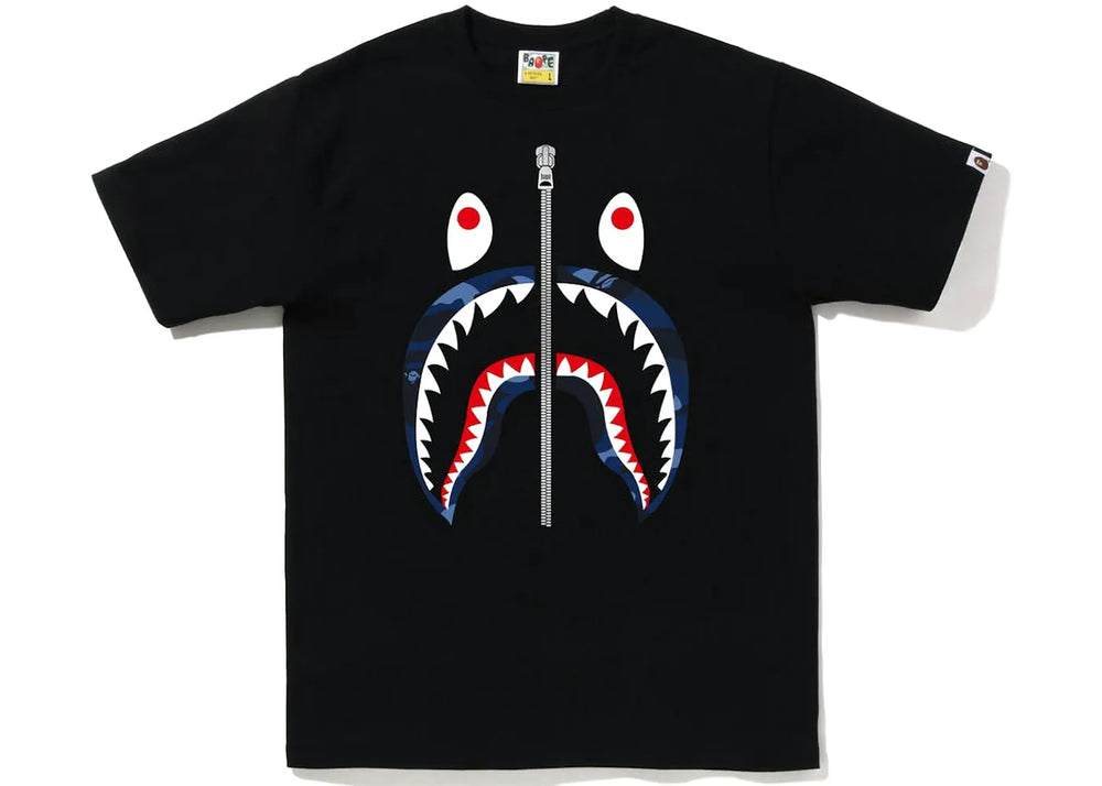 BAPE Color Camo Shark Tee (FW22) Black Blue