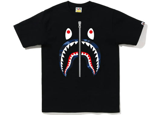 BAPE Color Camo Shark Tee (FW22) Black Blue