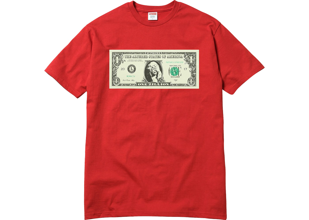 Supreme Dollar Tee Red