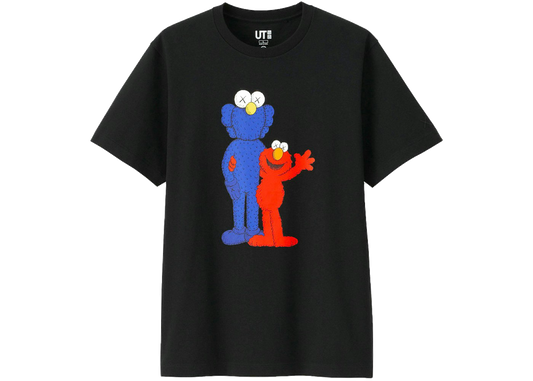 KAWS x Uniqlo x Sesame Street BFF Elmo Tee Black