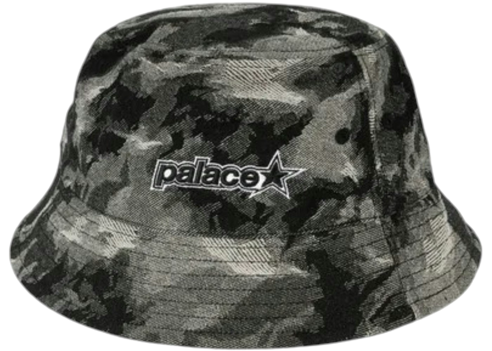 Palace P Star Bucket Hat Black Denim