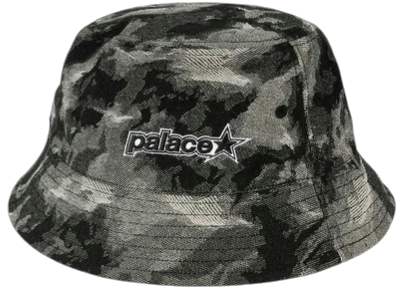 Palace P Star Bucket Hat Black Denim