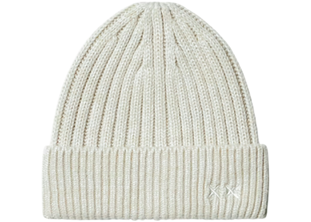 Uniqlo x KAWS Heat Tech Beanie Off White