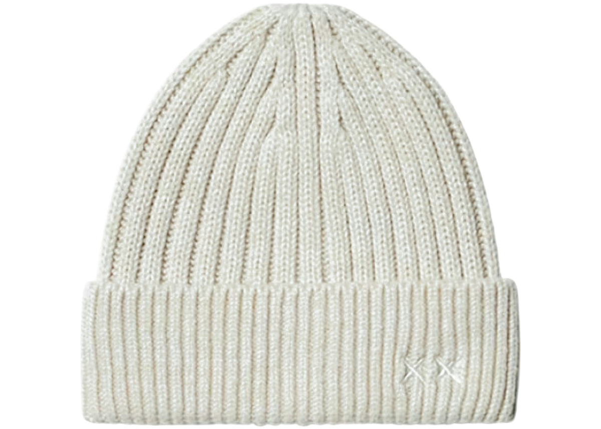 Uniqlo x KAWS Heat Tech Beanie Off White