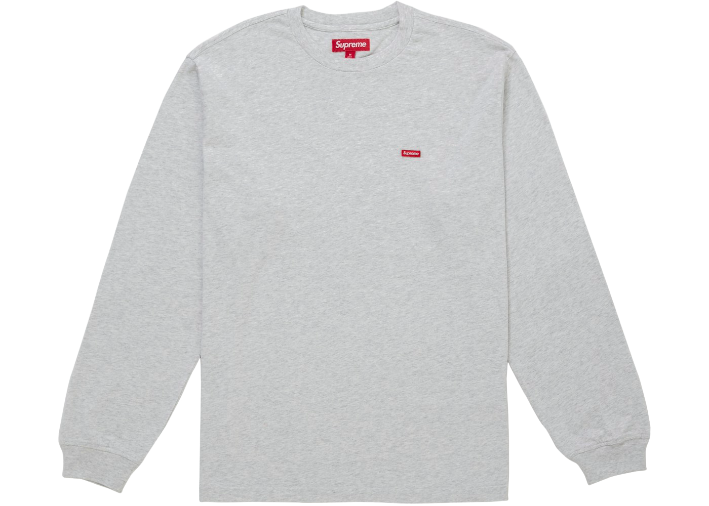 Supreme Small Box L/S Tee (FW25) Heather Grey