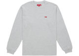 Supreme Small Box L/S Tee (FW25) Heather Grey