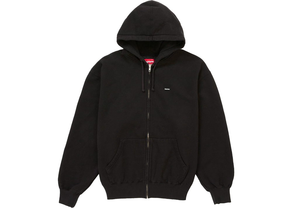 Supreme Small Box Zip Up Hooded Sweatshirt (FW25) Black