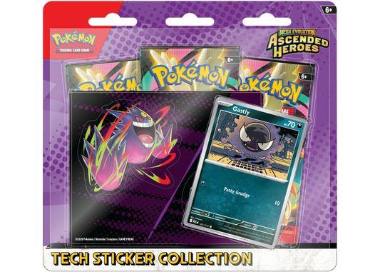 2026 Pokémon Mega Evolution Ascended Heroes Gastly Tech Sticker Collection