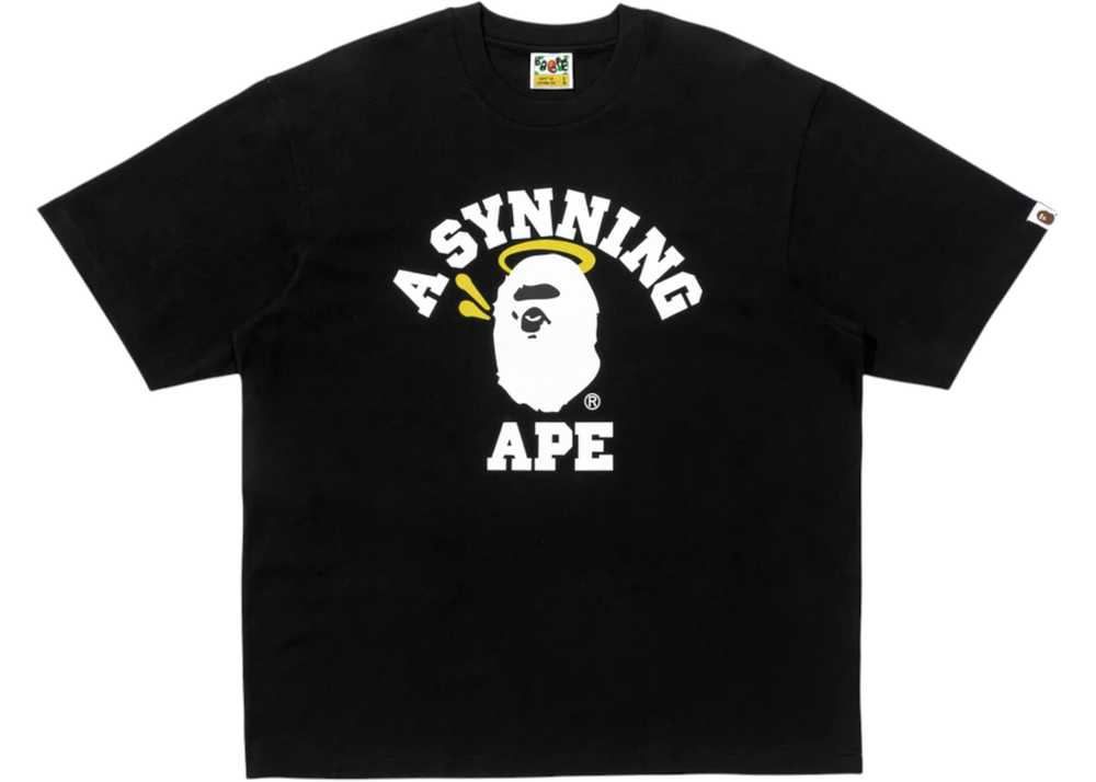BAPE x Spotify x Central Cee College Relaxed Fit Tee Black