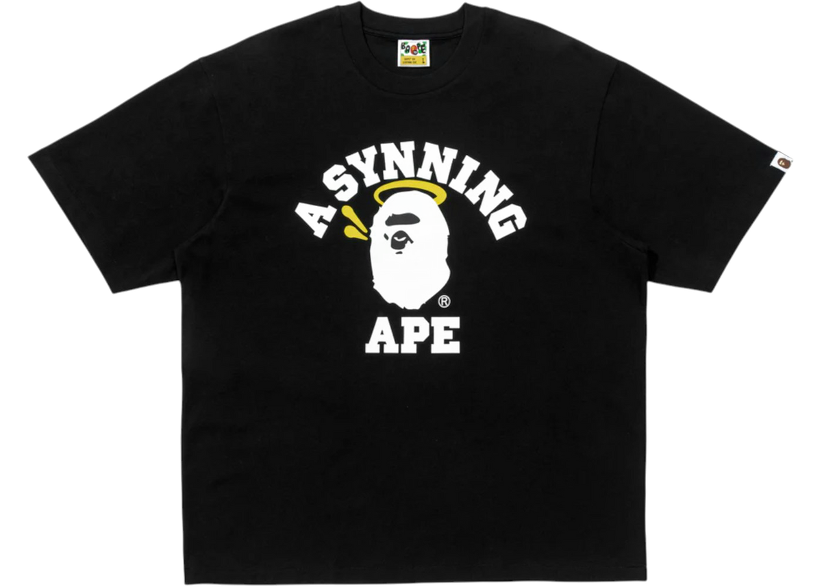 BAPE x Spotify x Central Cee College Relaxed Fit Tee Black
