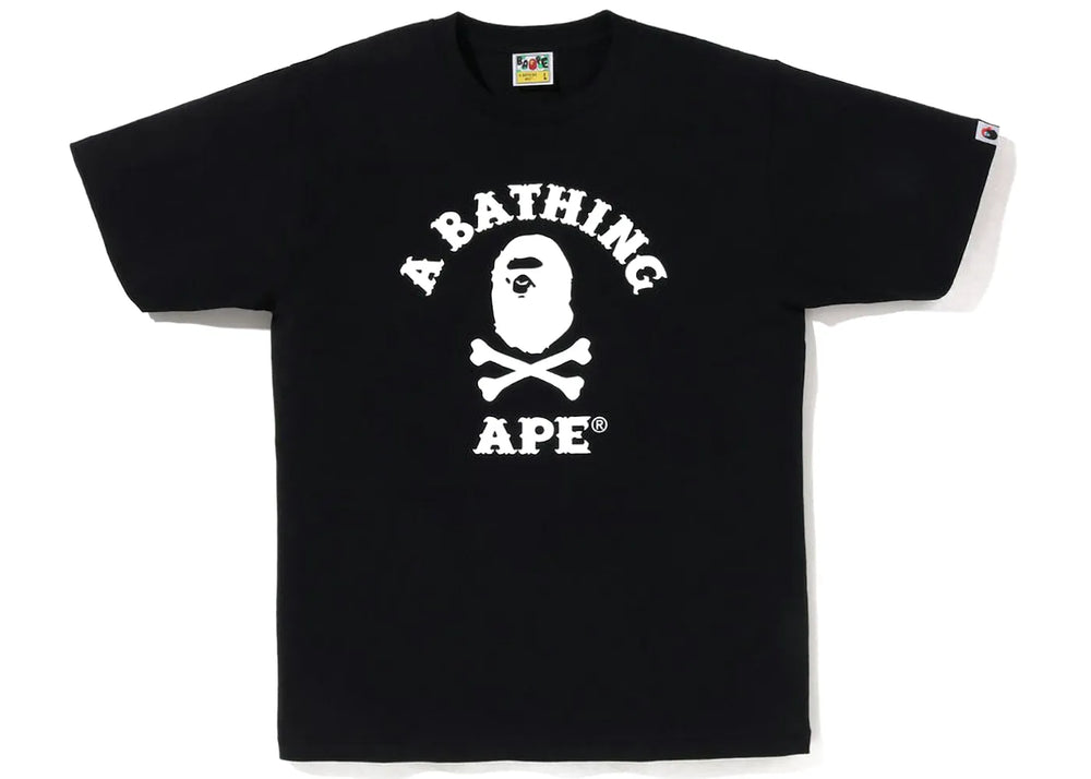 BAPE Captain Ape Crossbone Tee Black