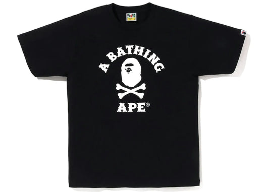 BAPE Captain Ape Crossbone Tee Black