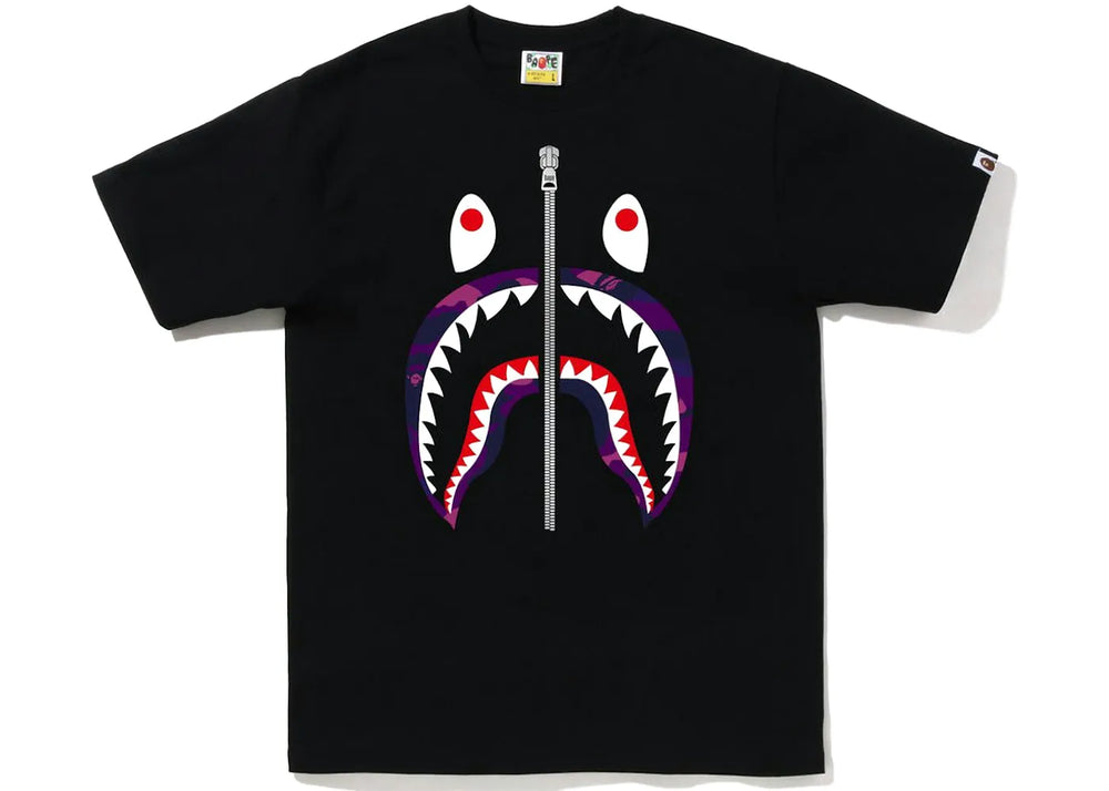 BAPE Color Camo Shark Tee (FW22) Black Purple
