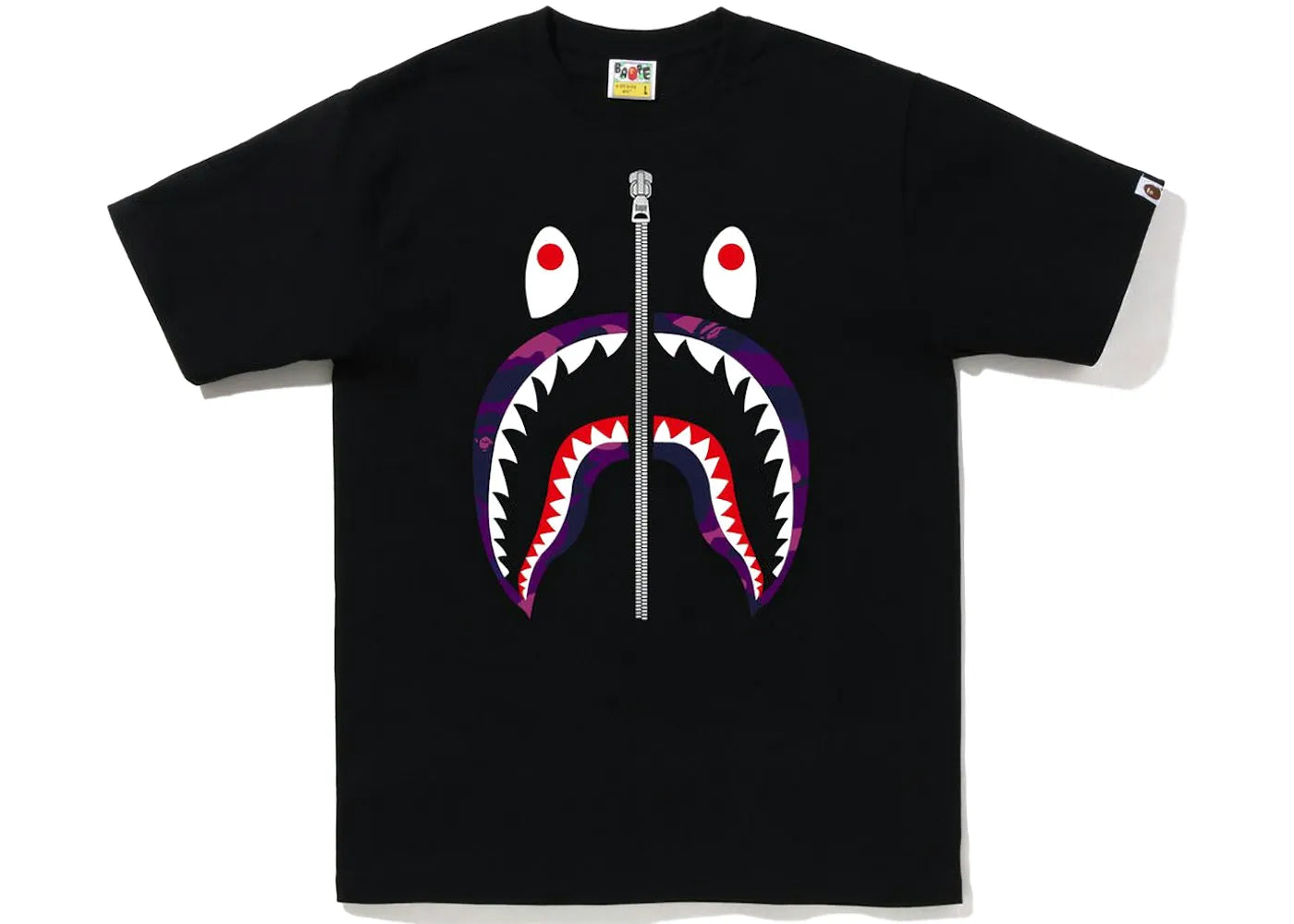 BAPE Color Camo Shark Tee (FW22) Black Purple