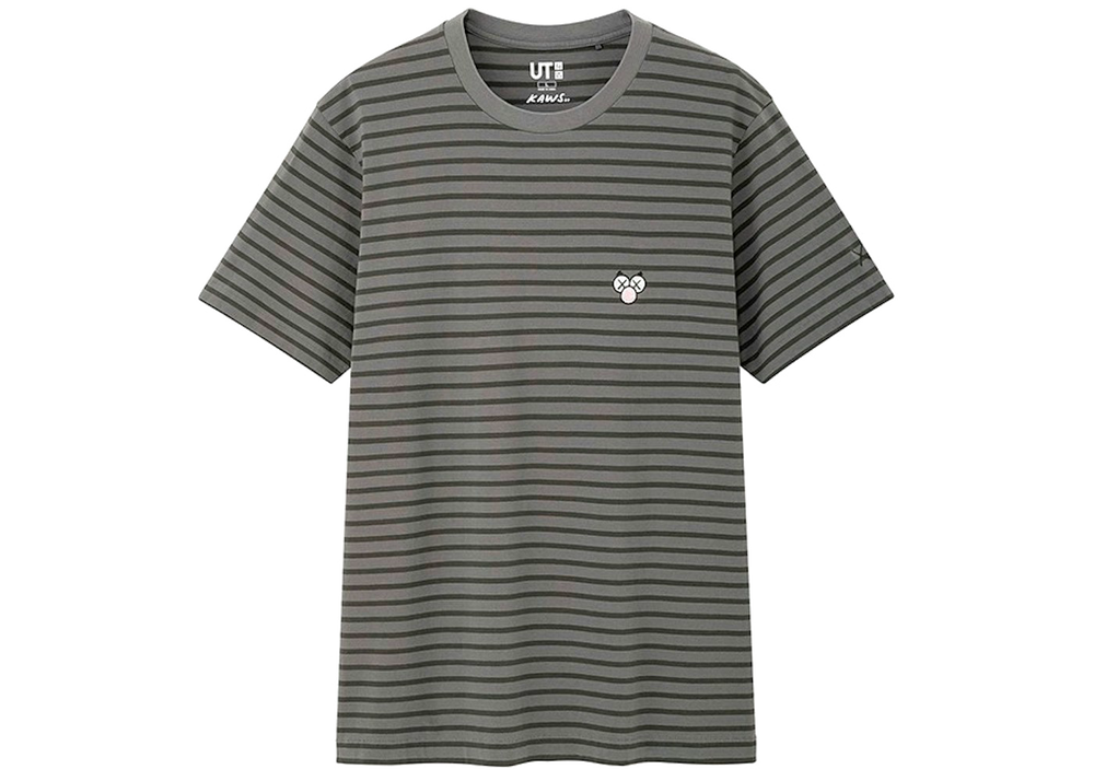 KAWS x Uniqlo BFF Striped Tee (US Sizing) Dark Grey