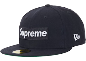 Supreme FDNY Box Logo New Era 59Fifty Fitted Cap Navy