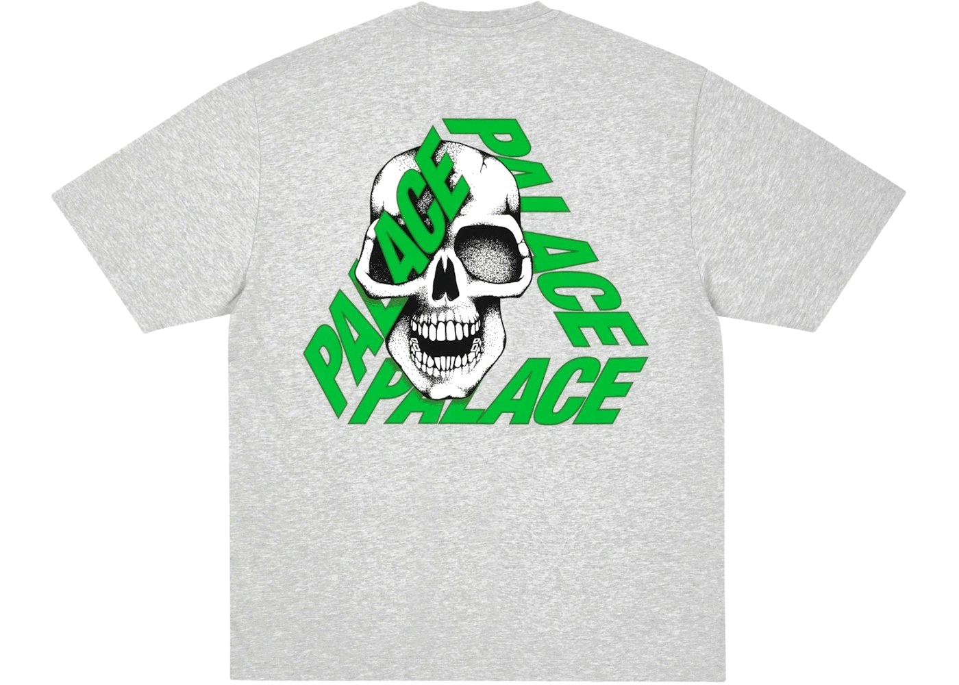 Palace P3 Skull T-shirt Grey Marl