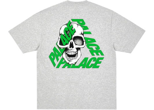 Palace P3 Skull T-shirt Grey Marl