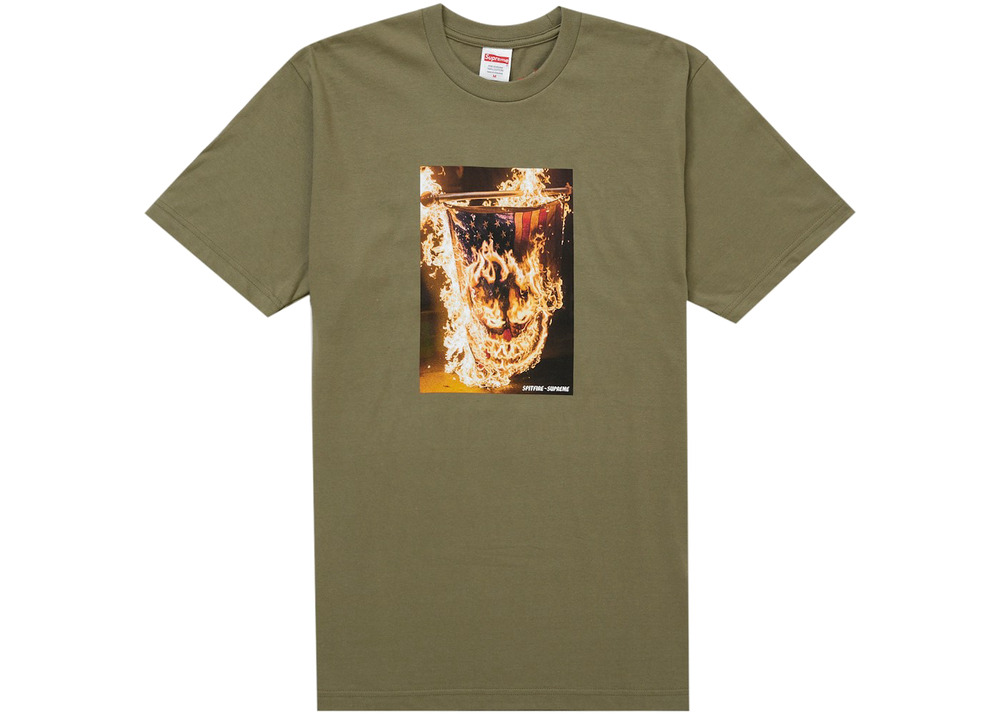 Supreme Spitfire Flag Tee Olive