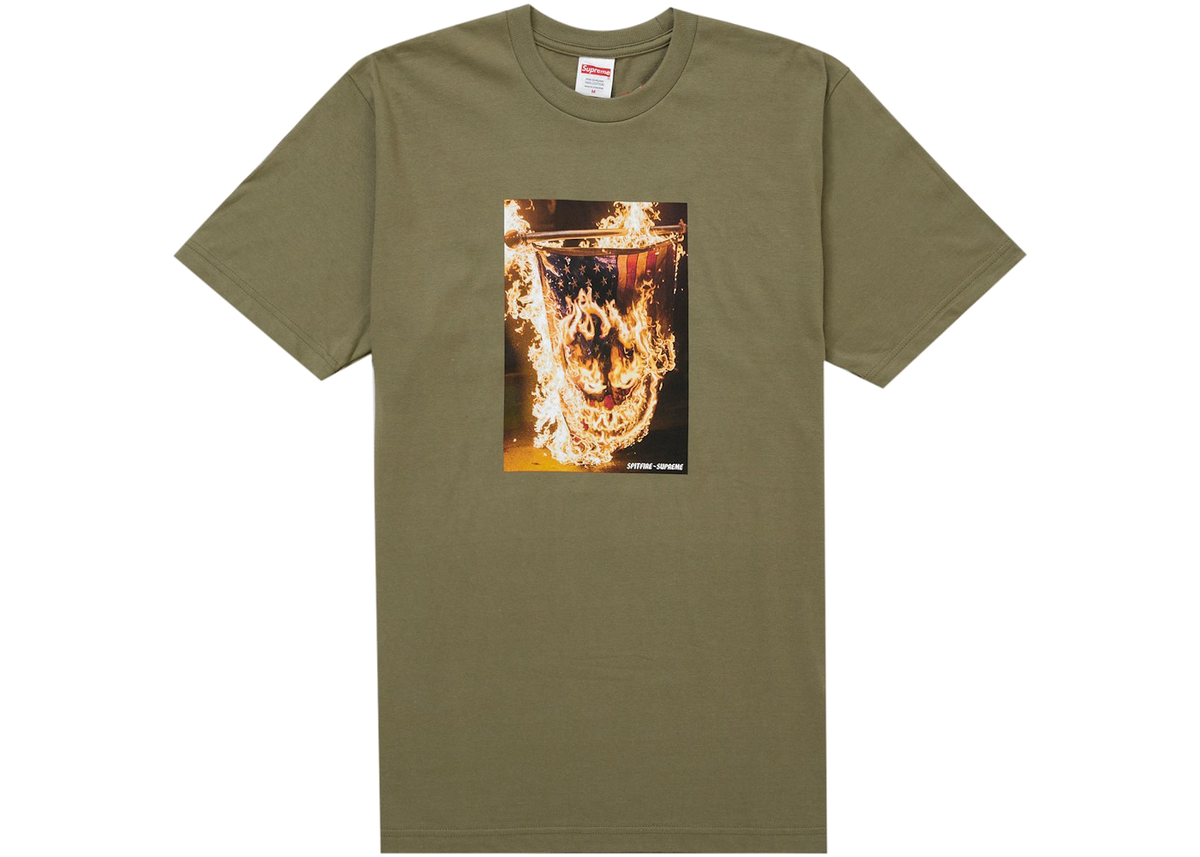Supreme Spitfire Flag Tee Olive