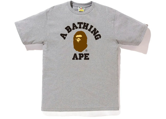 BAPE Fur College Tee Grey