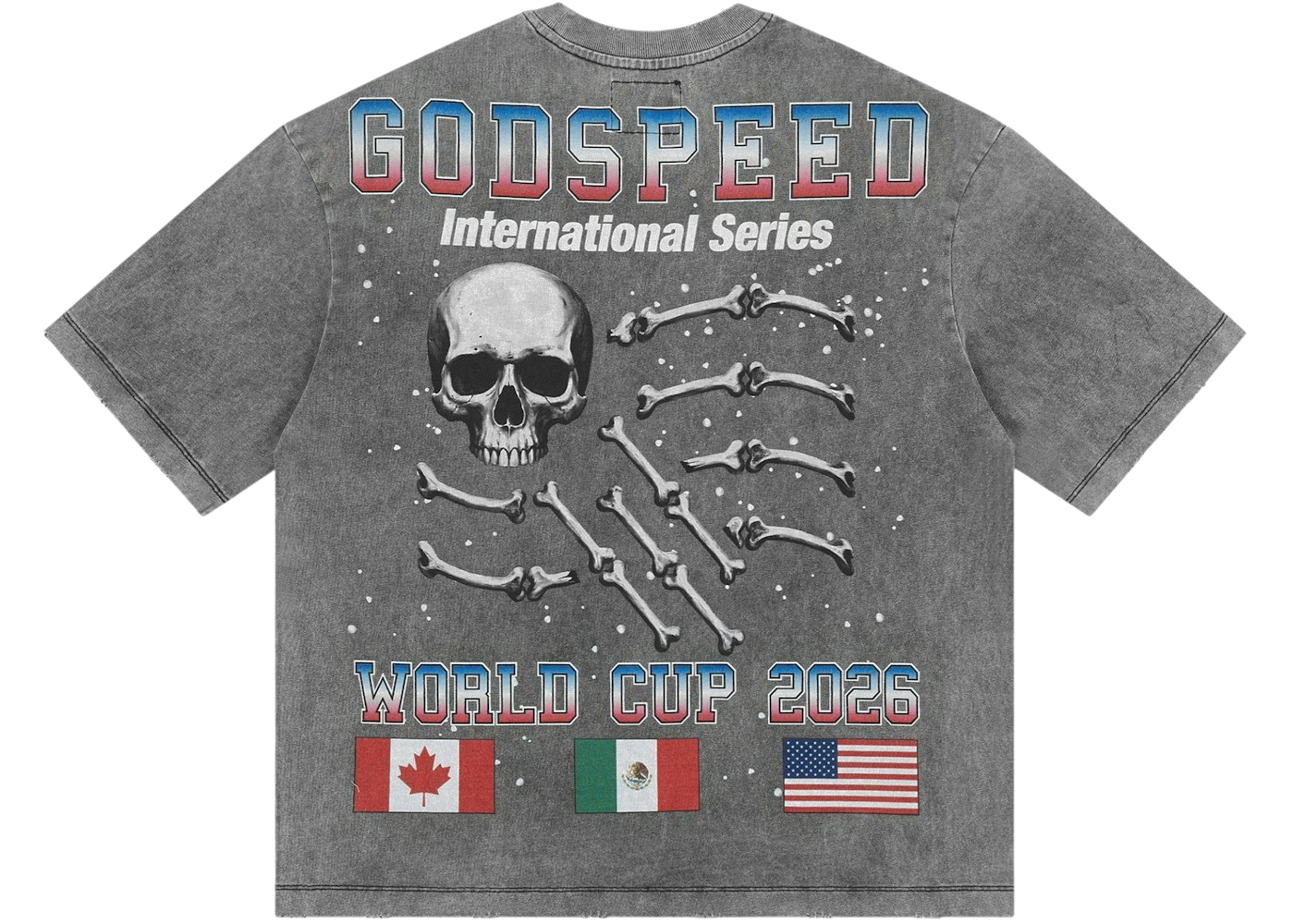 Godspeed Planet Futbol T-shirt Grey