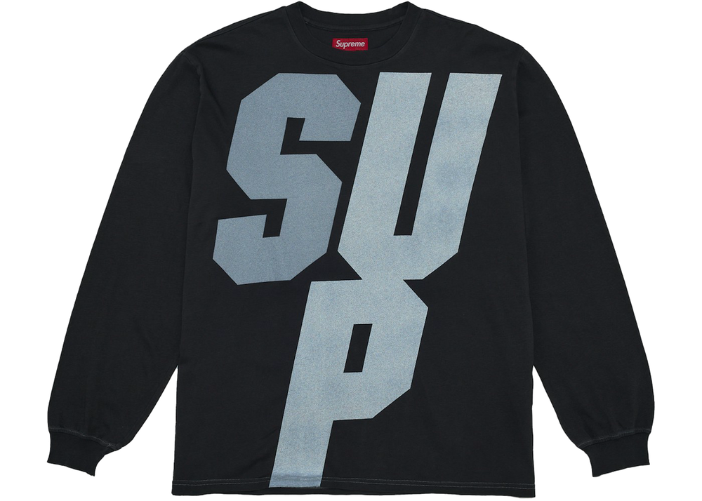 Supreme Reflective L/S Top Black