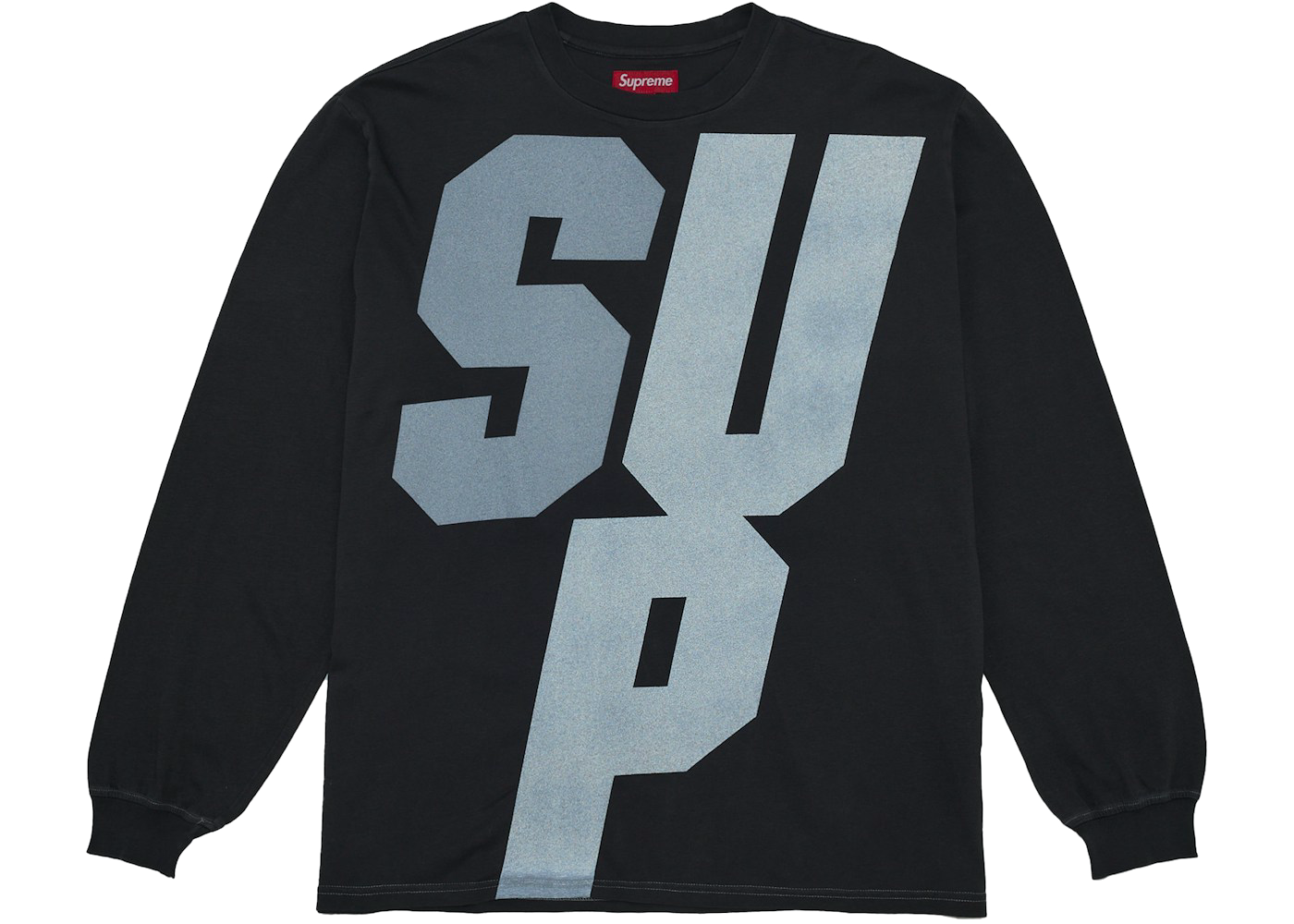 Supreme Reflective L/S Top Black