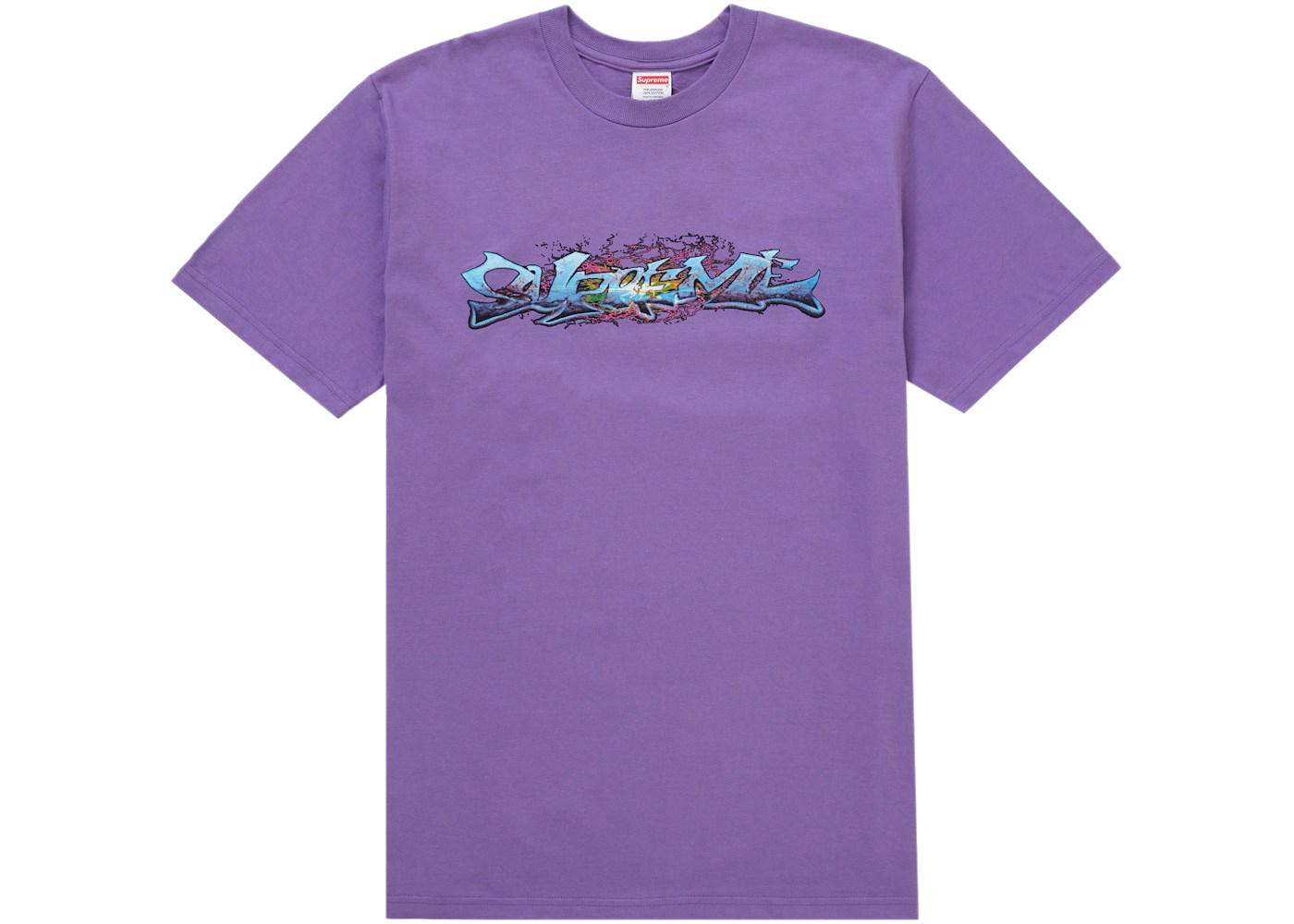 Supreme Tag Tee Purple