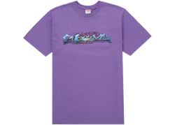 Supreme Tag Tee Purple