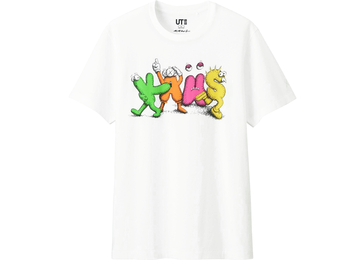 KAWS x Uniqlo Logo Tee White