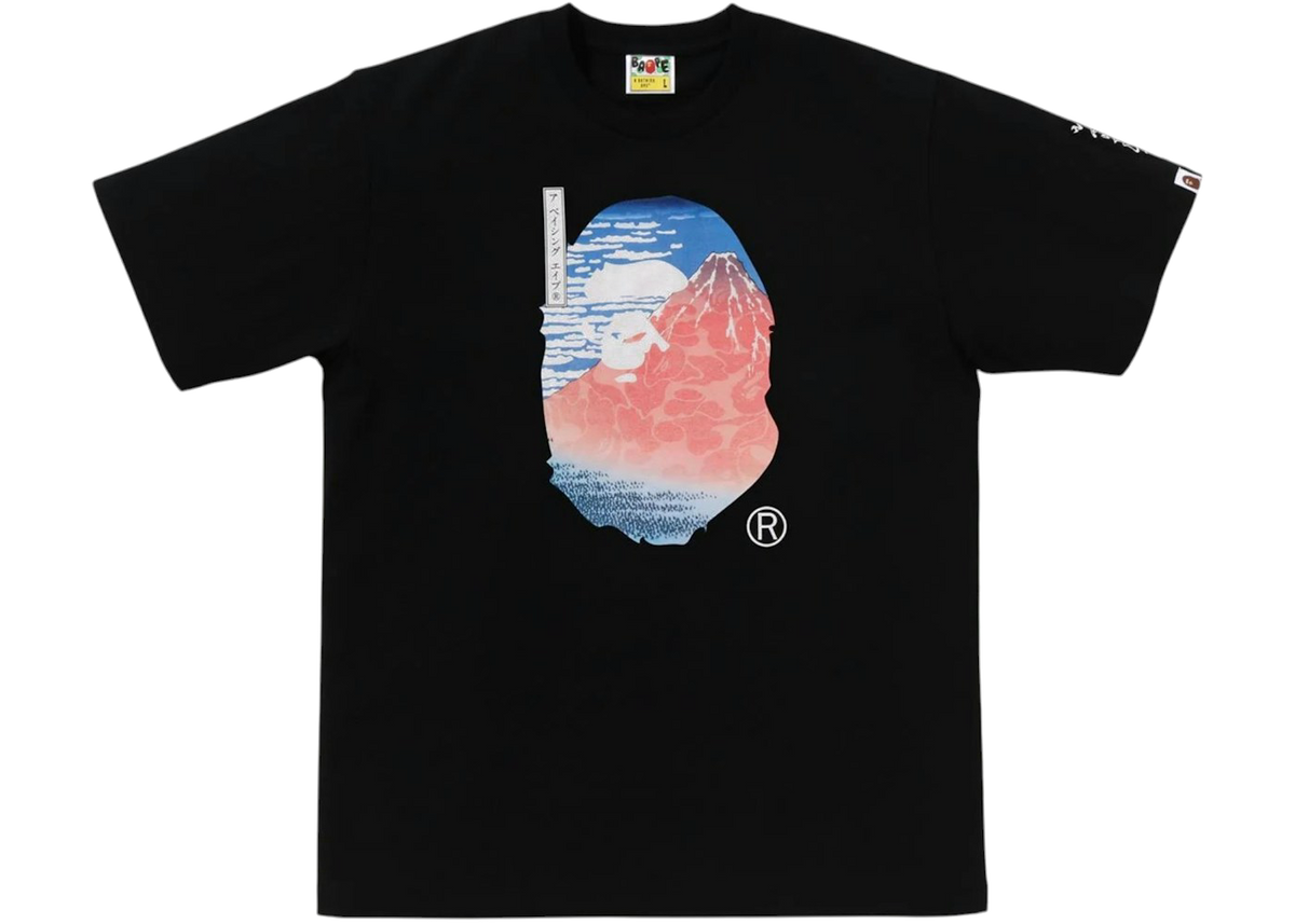 BAPE x Ukiyo-E Ape Head II Tee Black