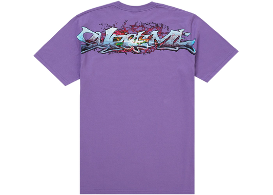 Supreme Tag Tee Purple