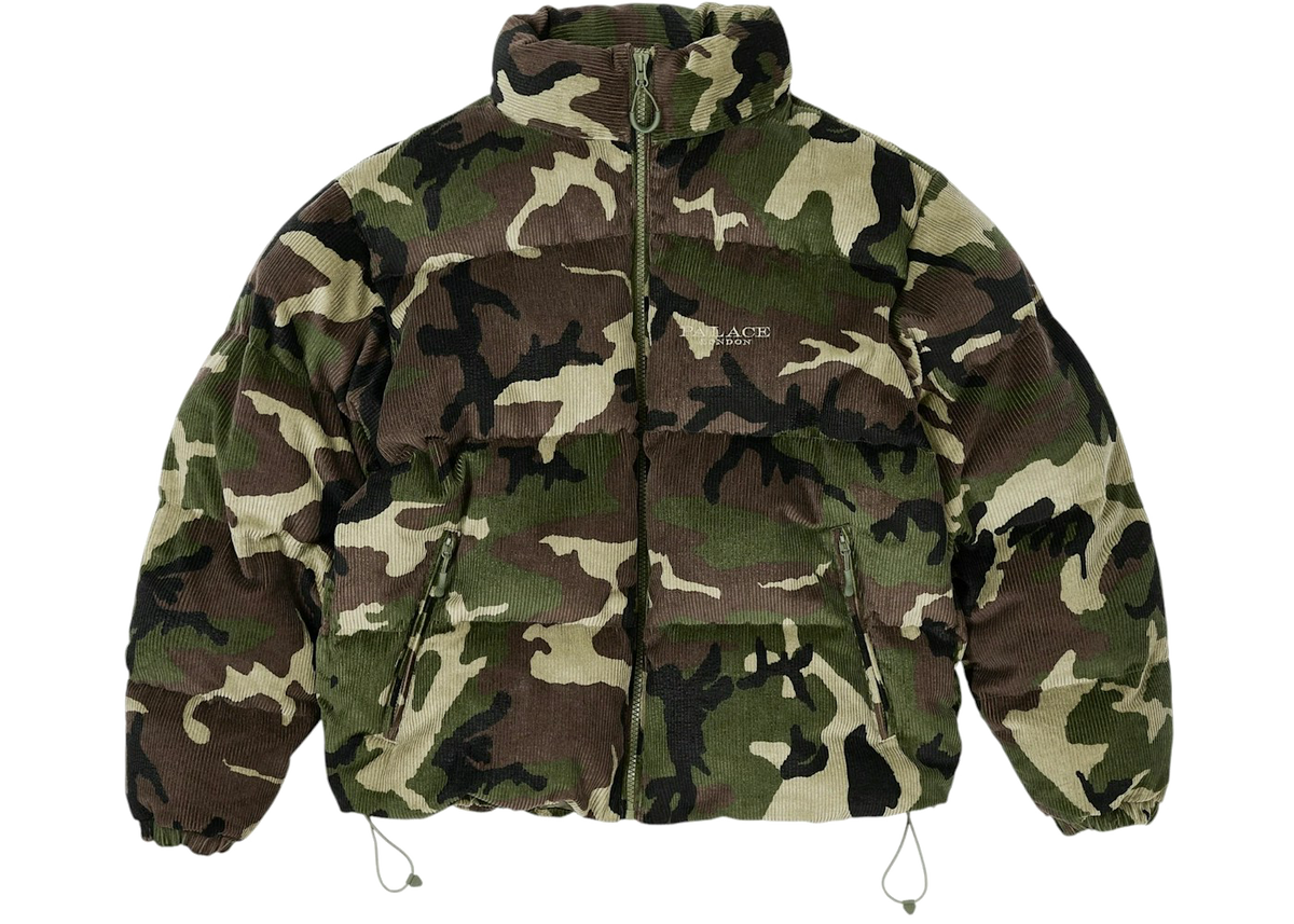 Palace Corduroy Puffa Jacket Camo