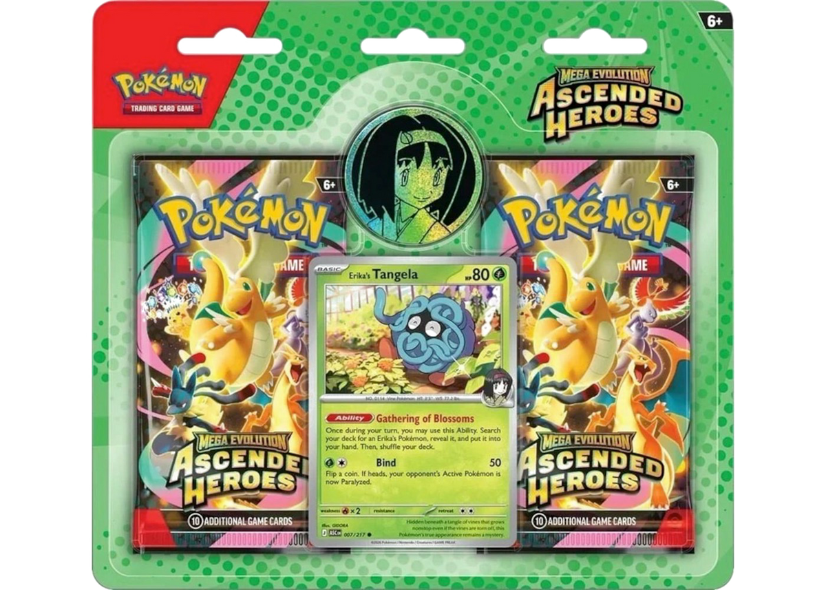2026 Pokémon Mega Evolution Ascended Heroes Erika's Tangela Blister Pack