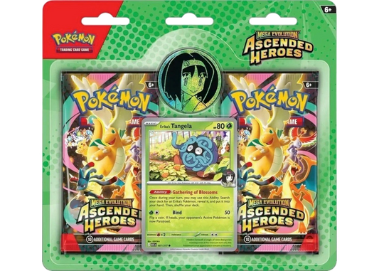 2026 Pokémon Mega Evolution Ascended Heroes Erika's Tangela Blister Pack