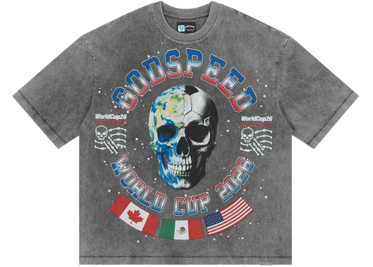 Godspeed Planet Futbol T-shirt Grey